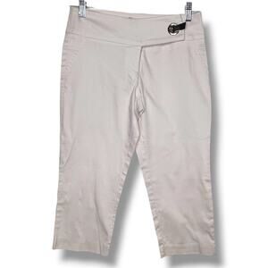 Vintage Cache White Capri Dress Pants Size 2